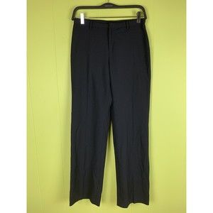 GAP Womens Dress Pants Size 2R Black Flat Front Wool Blend Career Work (W28 L30)